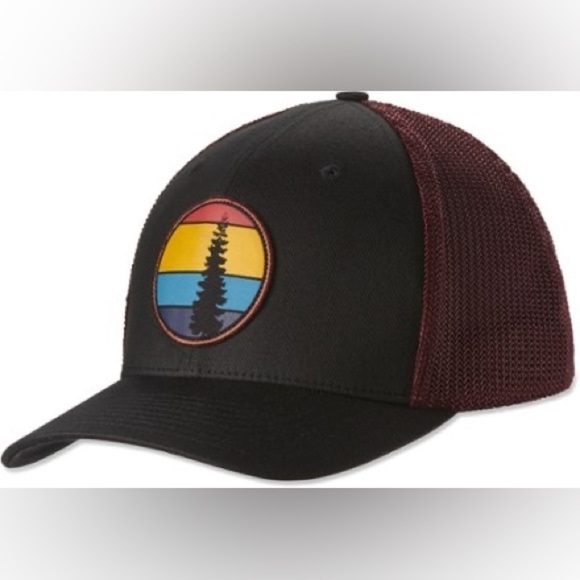 Black and Maroon Columbia Trucker Hat - Picture 1 of 9